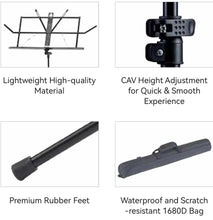 將圖片載入圖庫檢視器 AWEDA XM Pro Foldable Music Stand