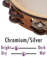 將圖片載入圖庫檢視器 BLACK SWAMP SoundArt™ Tambourines - Chromium 25 / Silver Tambourines