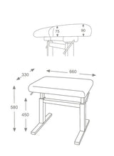Load image into Gallery viewer, Hidrau Academy series Barcelona BM44H piano stool
