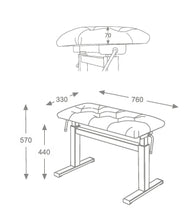將圖片載入圖庫檢視器 Hidrau Academy series Boston BM45HC piano stool
