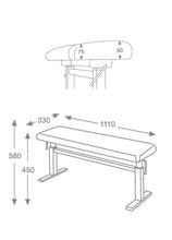 Load image into Gallery viewer, Hidrau Academy Series Marsella BM45HL Piano Stool
