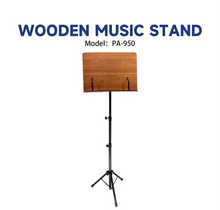 Load image into Gallery viewer, HBK wooden sheet music stand with steel tripod

