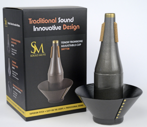 Soulo Tenor Trombone Adjustable Cup mute SM7738 Adjustable tenor trombone cup mute