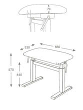 Load image into Gallery viewer, Hidrau Academy series Paris BM44HP piano stool
