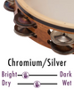BLACK SWAMP SoundArt™ Tambourines - Chromium 25 / Silver Tambourines