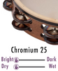 BLACK SWAMP SoundArt™ Tambourines - Chromium 25 Tambourines