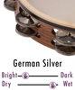 BLACK SWAMP SoundArt™ Tambourines - German Silver Tambourines