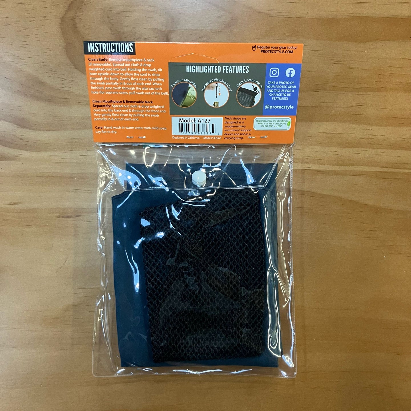 Protec Alto Saxophone & Soprano Saxophone Swab A127 色士風拉布