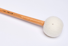 Load image into Gallery viewer, Freer Percussion BD5H – Extra Large Head Soft Bass Drum Mallet Hickory Shaft (single mallet)
