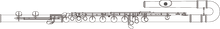 將圖片載入圖庫檢視器 Pearl PFB-305BE Bass Flute (B-Foot)
