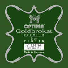 將圖片載入圖庫檢視器 Optima Goldbrokat Premium VLN E 0.26 Ball End（單弦）

