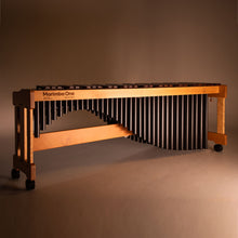 將圖片載入圖庫檢視器 Marimba One Soloist™ All Wood Frame and Rails Marimba - #9901 Soloist 5.0 Marimba; Mahogany Frame Wood, Classic Resonators Black, Traditional Rosewood Keyboard

